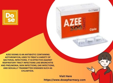 Azee 500mg Tablet-Dosepharmacy