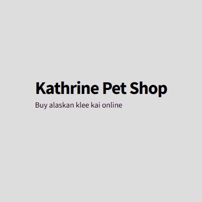 Kathrine Pet Shop